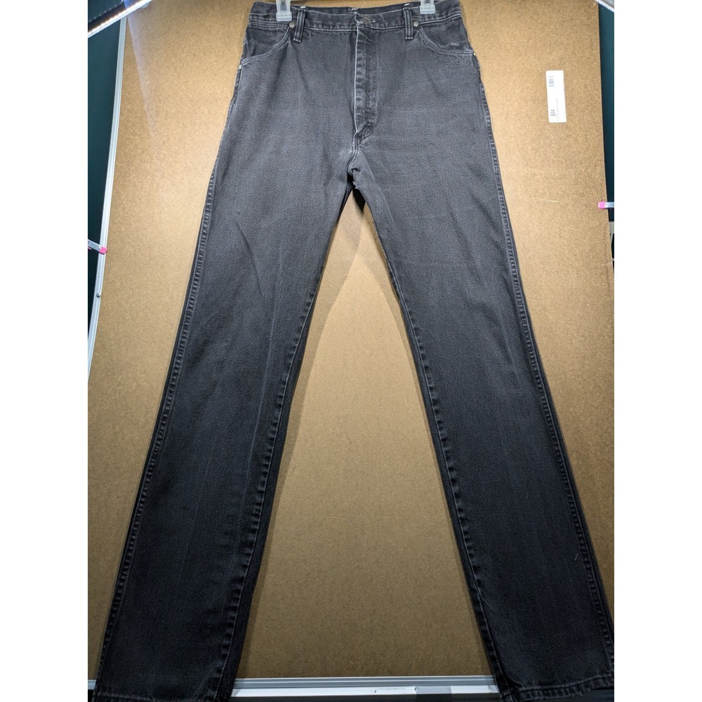 Vintage Wrangler 13MWZWK Cowboy Cut Jeans Faded Black Made in USA 31x34.5